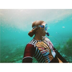 Maaji Reversible long sleeve one piece swim